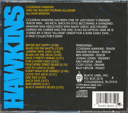 Coleman Hawkins - All-Star Session With Jonah Jones, Milt Hinton, Ben Webster, Billy Taylor, And Cozy Cole (marked/ltd stock) Music CD