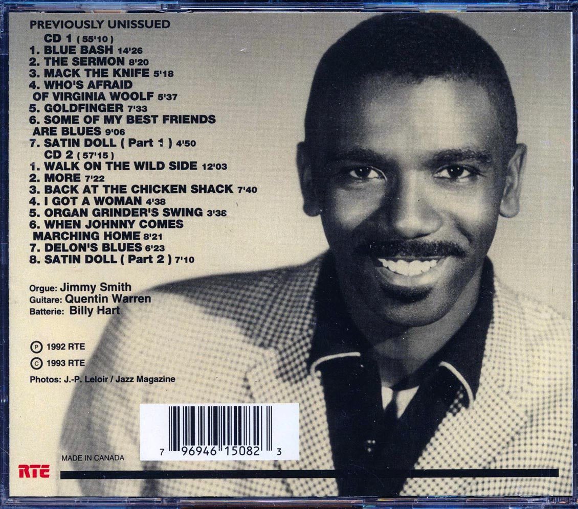 Jimmy Smith & The Trio - En Concert Avec Europe1: Salle Pleyel 28 Mai 1965 (2xCD) Music CD