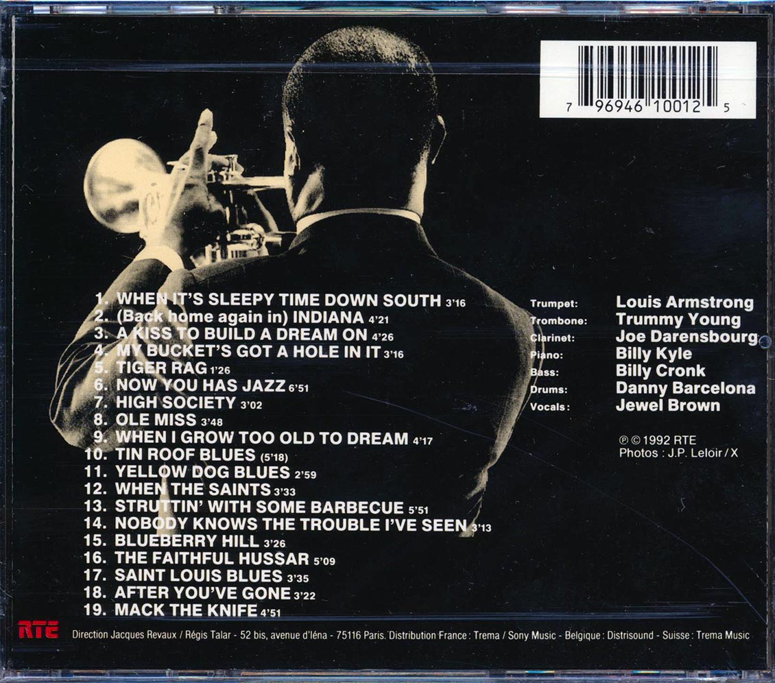 Louis Armstrong & His All Stars En Concert Avec Europe1 Olympia 24 Avril 1962 Music CD