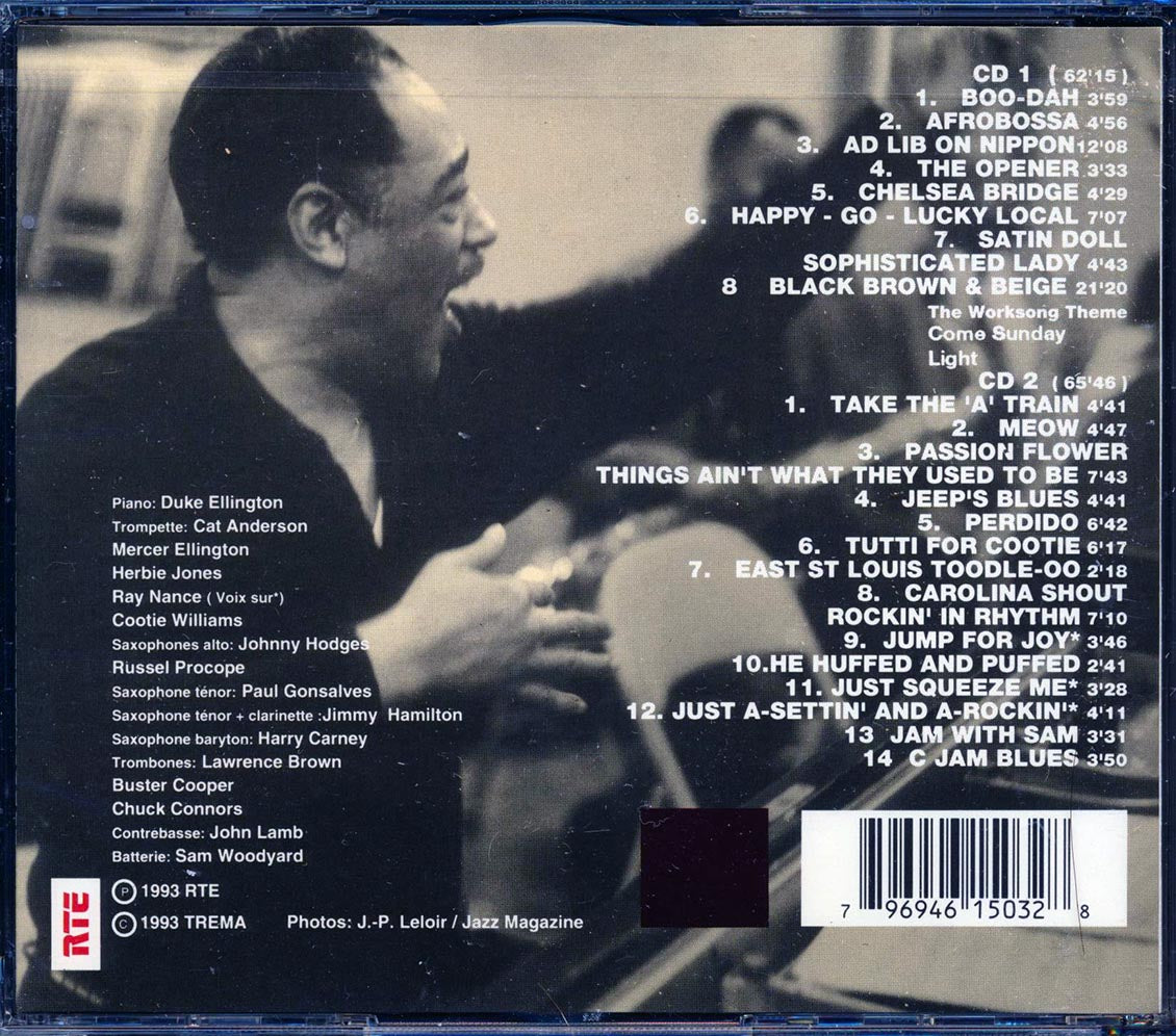 Duke Ellington & His Orchestra En Concert Avec Europe 1 Theater Des Champs Elysees 29 30 Janvier 1965 22 tracks 2xCD Music CD