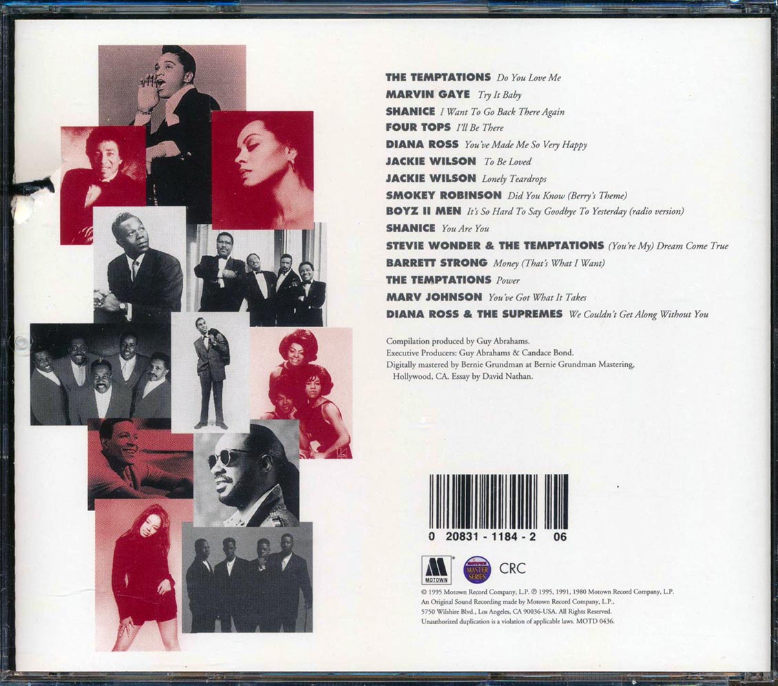 Diana Ross, The Temptations, The Four Tops, Smokey Robinson, Etc. - A Tribute To Berry Gordy: The Music, The Magic, The Memories Of Motown (marked/ltd stock) Music CD