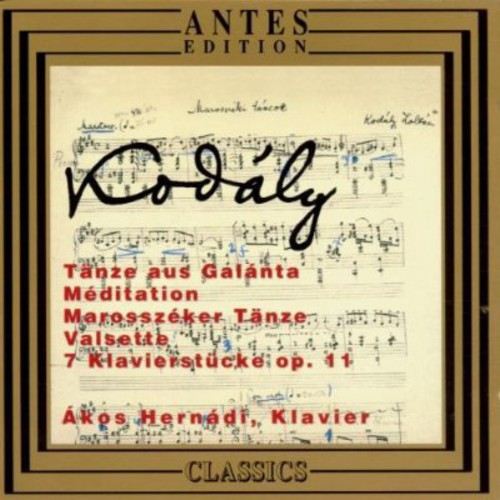 the album cover for Akos Hernádi - Dances from Galanta / Meditation