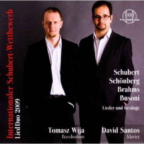 Schubert / Wija / Santos - International Schubert Competition Lied Duo 2009 - Music CD