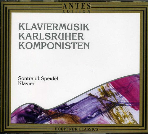 the album cover for Sontraud Speidel - Klaviermusik Karlsruher Komponisten