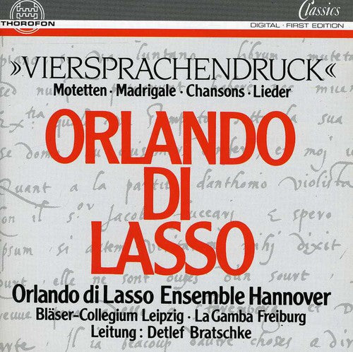 Di Lasso / Bratschke,detlef - Motetten - Music CD