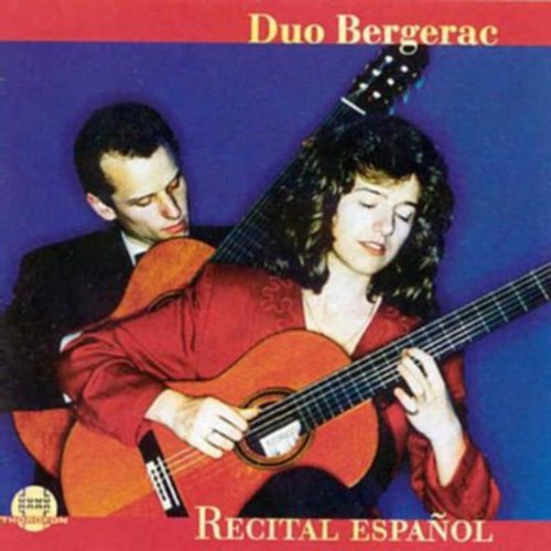 the album cover for Duo Bergerac - Works for 2 Guitars