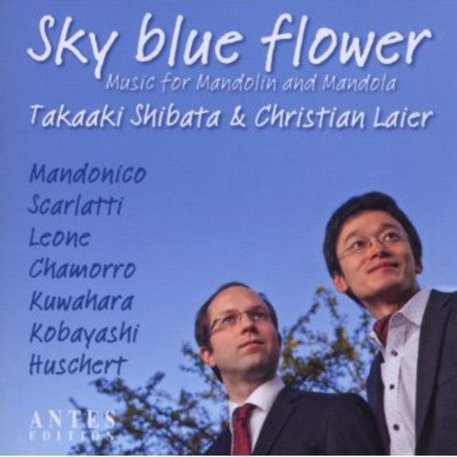 the album cover for Mandonico / Shibata / Laier - Sky Blue Flower