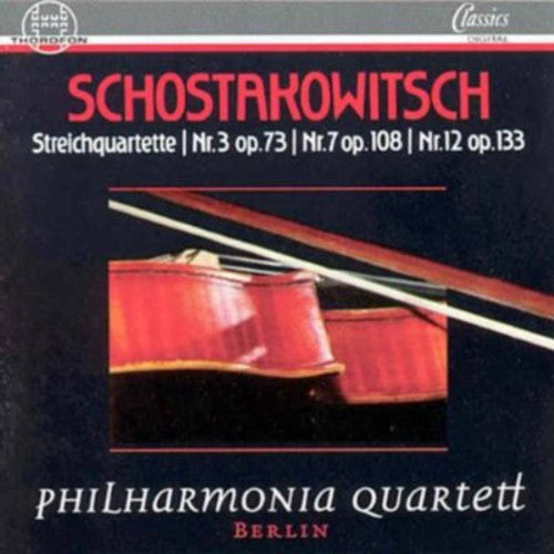 Shostakovich / Philharmonia Quartet, Berlin - String Quartets 3 Op 73 7 Op 108 12 Op 133 - Music CD