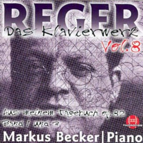 Reger / Becker - Piano Works 8 - Music CD