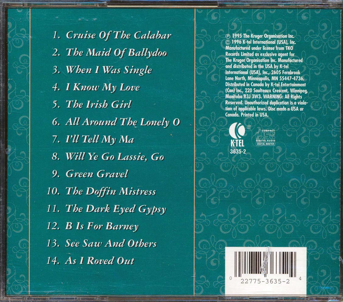 Clancy Brothers, David Hammond - Irish Traditional Folk Songs (marked/ltd stock) Music CD