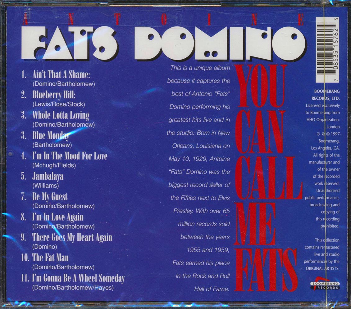 Fats Domino - You Can Call Me Fats Music CD
