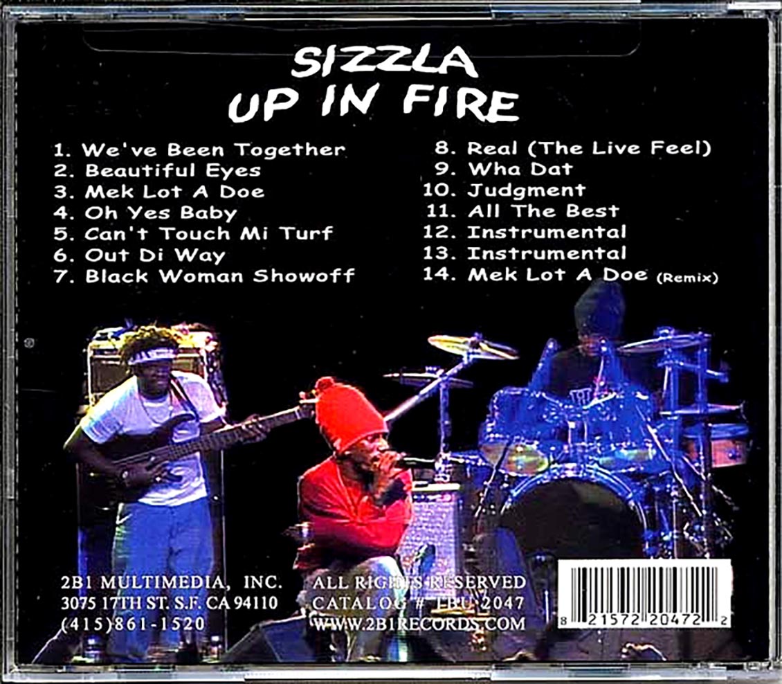 Sizzla - Up In Fire Music CD