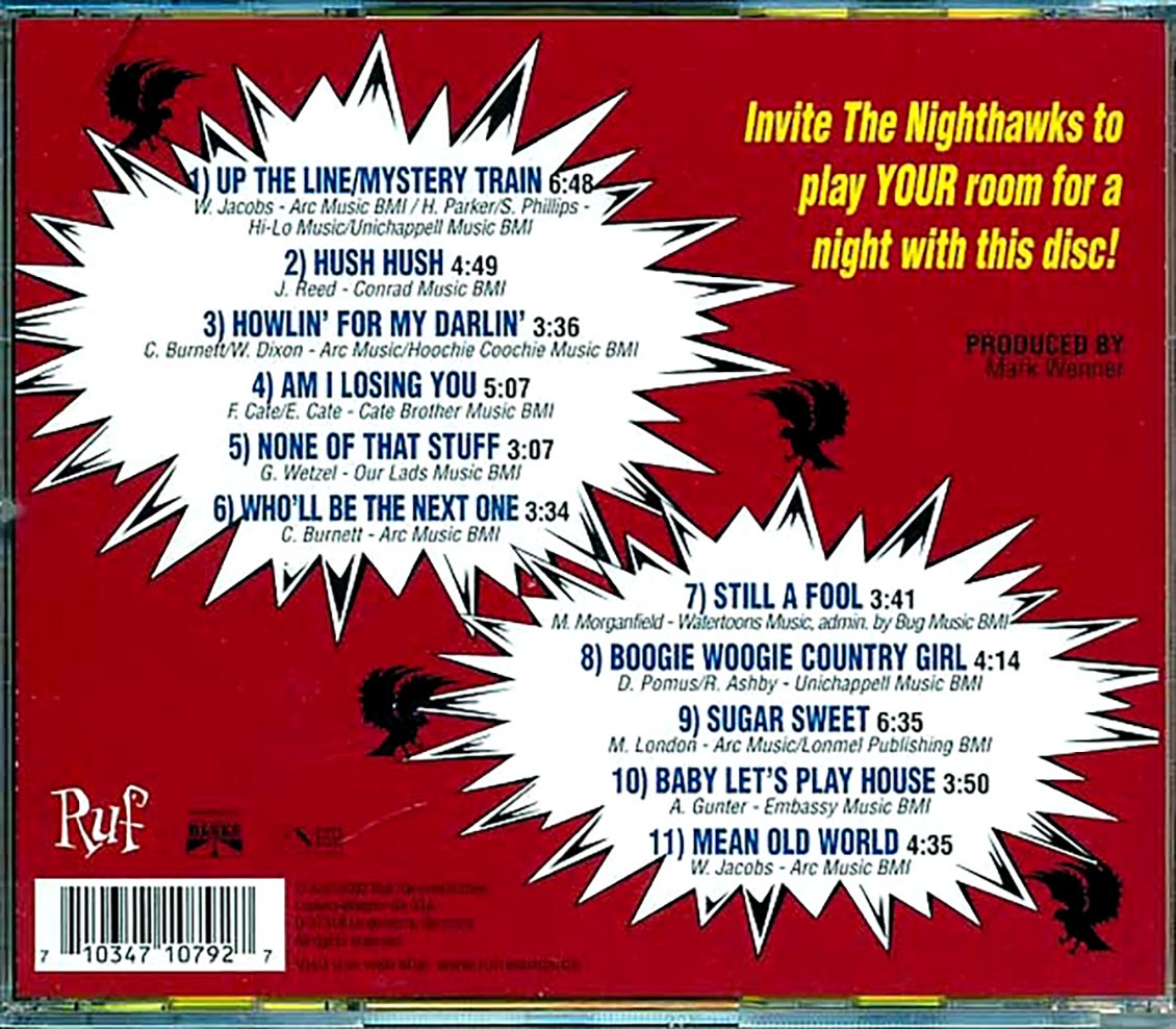 The Nighthawks - Live Tonite! Music CD