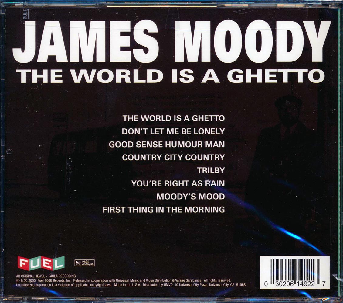James Moody - The World Is A Ghetto Music CD