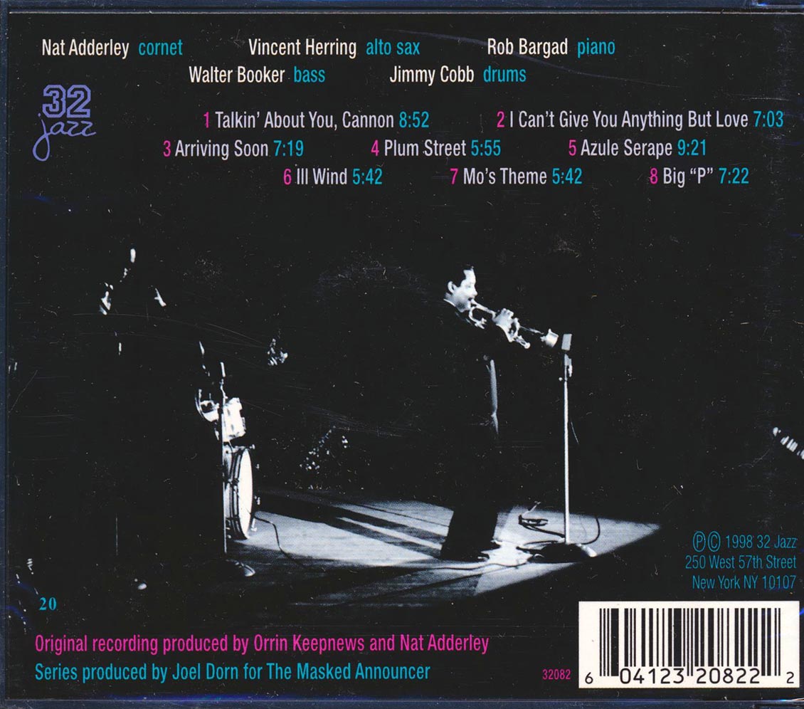 Nat Adderley - Talkin' About You Music CD