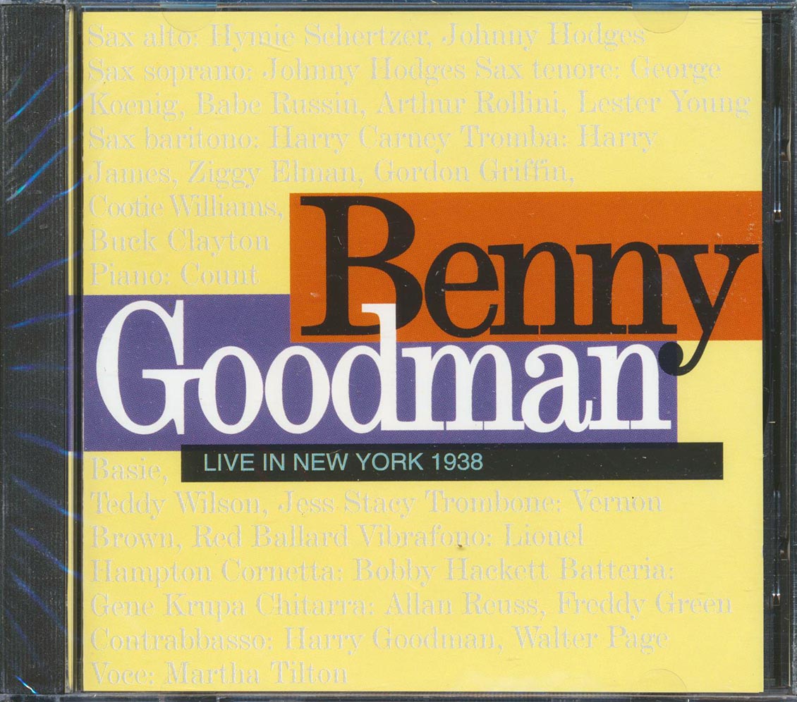 Benny Goodman - Live In New York 1938 Music CD
