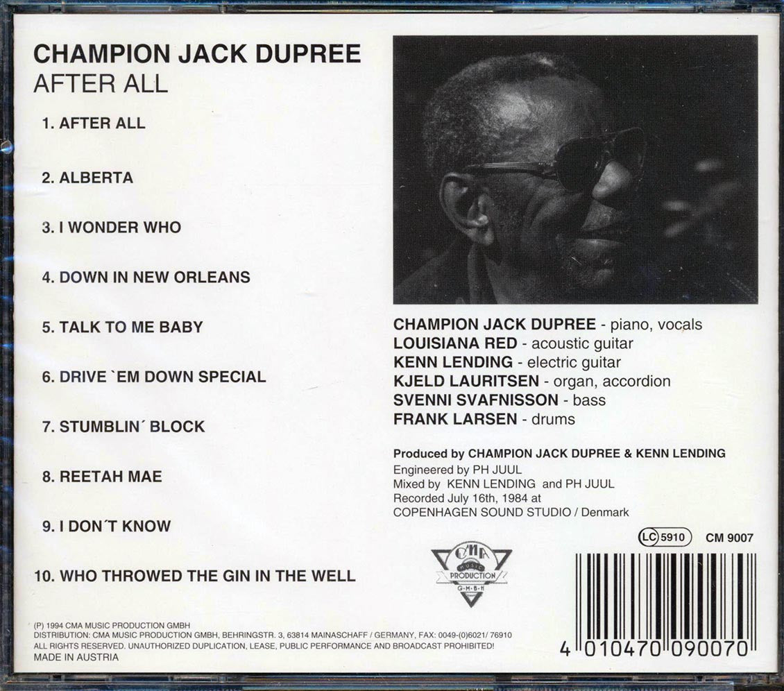 Champion Jack Dupree - After All Music CD