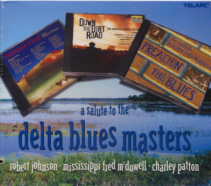 Robert Johnson, Mississippi Fred McDowell, Charley Patton, Etc. - A Salute To Delta Blues Masters (40 tracks) (3xCD) (marked/ltd stock) Music CD