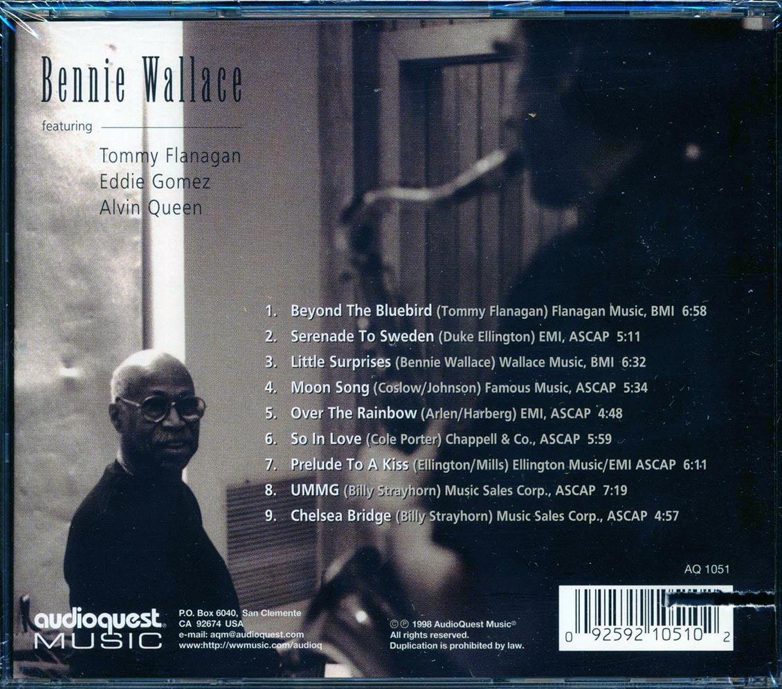 Bennie Wallace - Bennie Wallace Featuring Tommy Flanagan, Eddie Gomez & Alan Queen (marked/ltd stock) Music CD