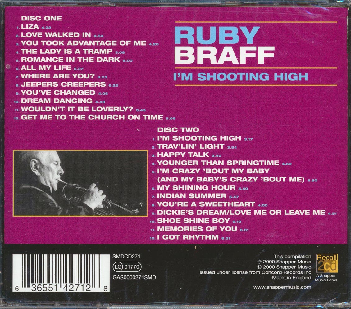 Ruby Braff - I'm Shooting High (24 tracks) (2xCD) Music CD