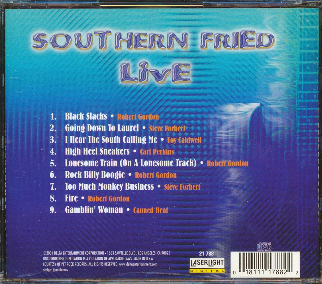 Carl Perkins, Robert Gordon, Steve Forbert, Etc. - Southern Fried Live Music CD