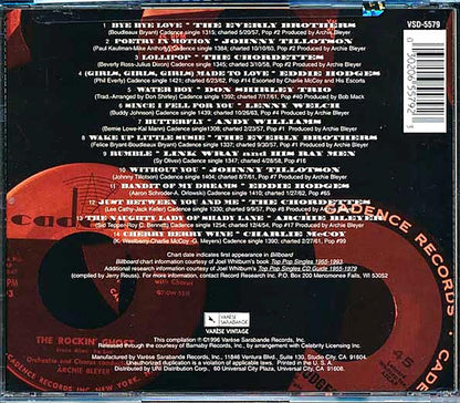 Link Wray, The Everly Brothers, Johnny Tillotson, The Chordettes, Etc. - The History Of Cadence Volume 2 Music CD