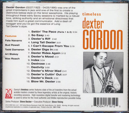 Dexter Gordon - Timeless Dexter Gordon Music CD