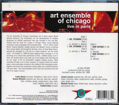 Art Ensemble Of Chicago - Live In Paris Music CD