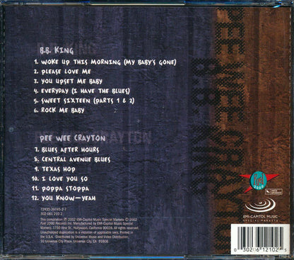 BB King Pee Wee Crayton Blue On Blues Music CD