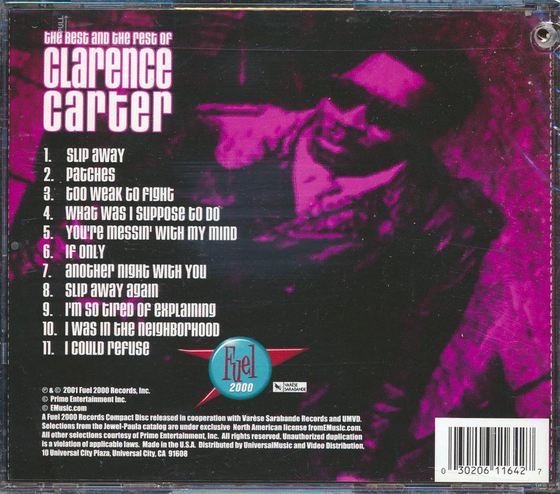 Clarence Carter - The Best And The Rest Of Clarence Carter (marked/ltd stock) Music CD