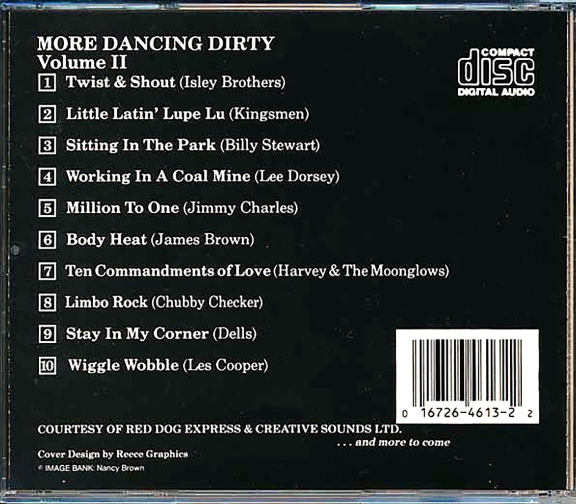 Lee Dorsey, The Dells, Chubby Checker, The Isley Brothers, Etc. - More Dancing Dirty Volume 2 Music CD