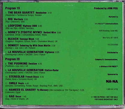 Various Peel Out In The States Programs 19 & 20 Music CD