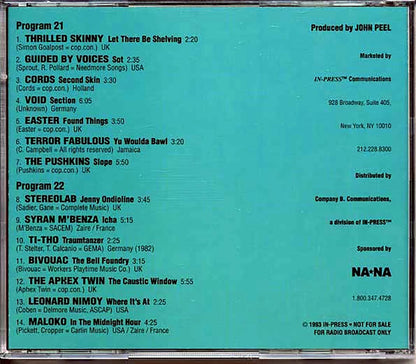 Various Peel Out In The States Programs 21 & 22 Music CD