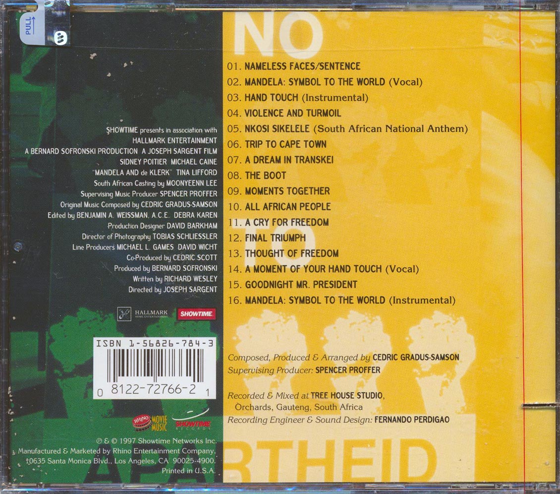 Various - Mandela And De Klerk Original Motion Picture Soundtrack (marked/ltd stock) Music CD