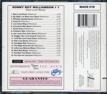 Sonny Boy Williamson - Original Sonny (marked/ltd stock) Music CD