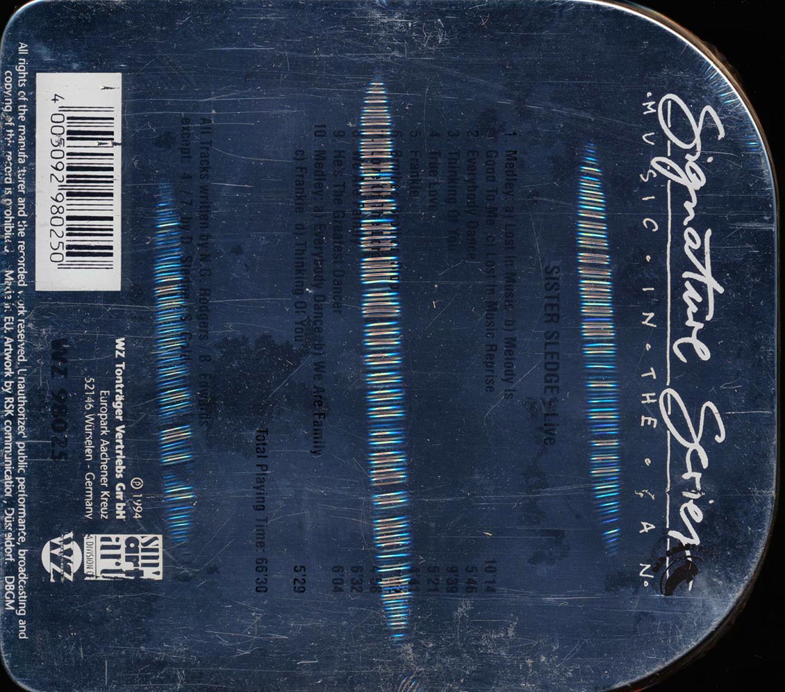 Sister Sledge - Sister Sledge Live: Signature Series Music In The Can (Tin Can Packaging) (ltd. ed.) Music CD