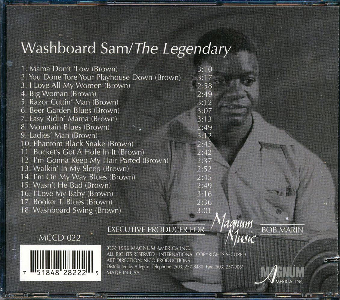 Washboard Sam - The Legendary Washboard Sam (marked/ltd stock) Music CD