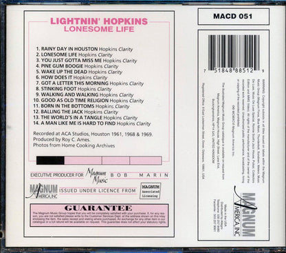 Lightnin' Hopkins - Lonesome Life (marked/ltd stock) Music CD