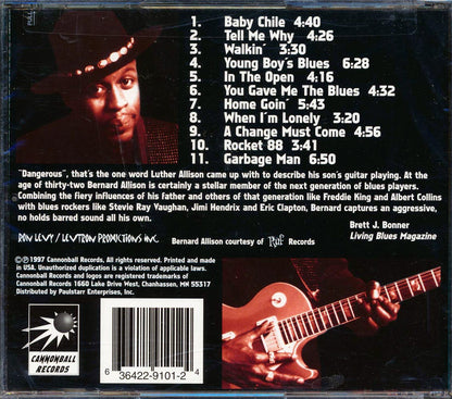 Bernard Allison Keepin' The Blues Alive Music CD