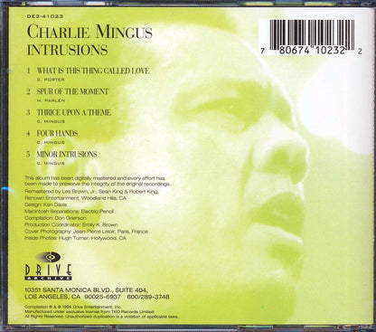 Charlie Mingus - Intrusions Music CD