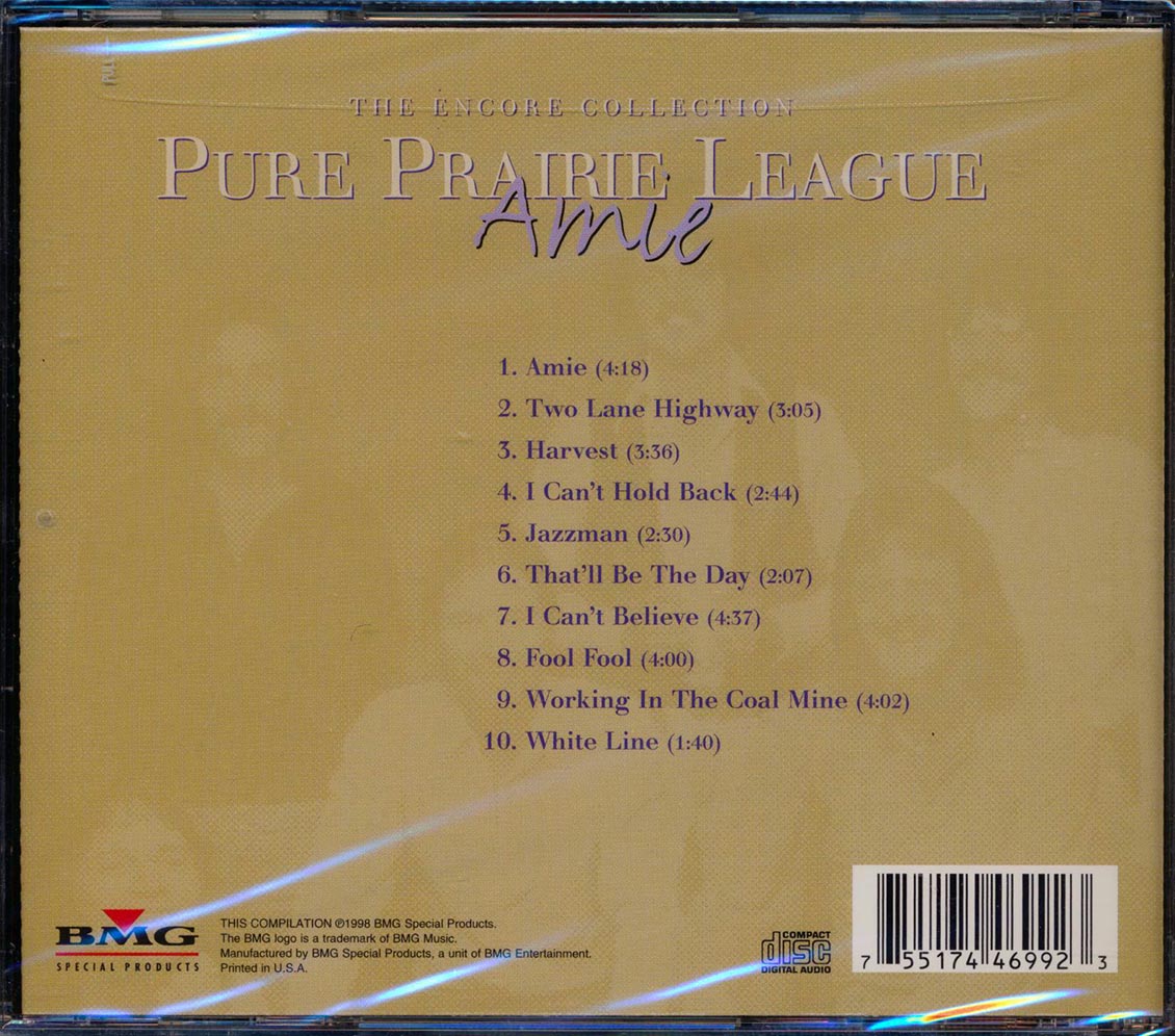 Pure Prairie League - Amie: The Encore Collection Music CD