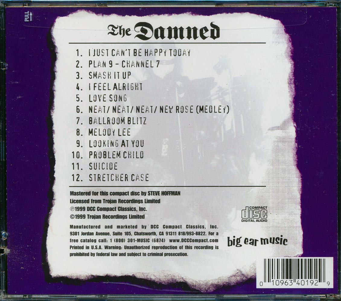 The Damned - Live: Eternal Damnation (marked/ltd stock) Music CD