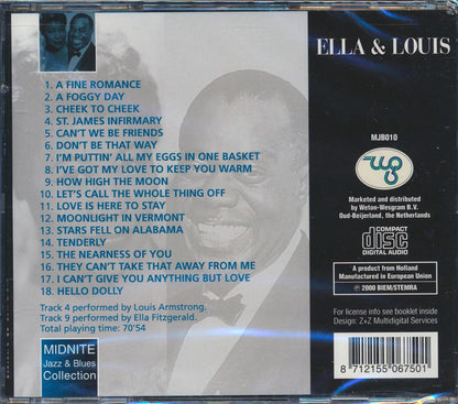 Ella Fitzgerald, Louis Armstrong - Ella & Louis Music CD