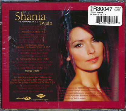 Shania Twain The Woman In Me Music CD