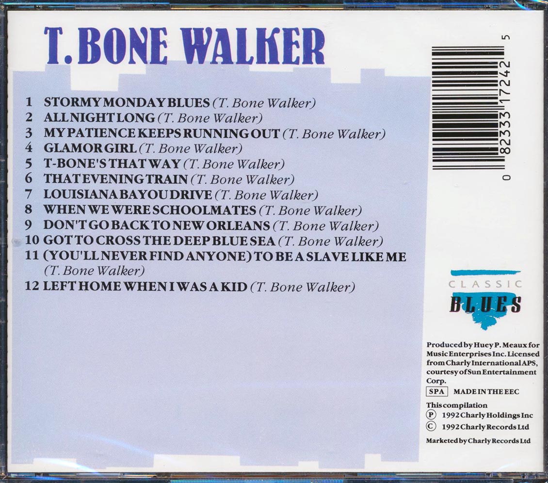 T-Bone Walker - T-Bone's That Way Music CD