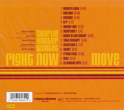 Charlie Hunter Quintet - Right Now Move Music CD