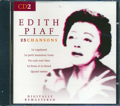 Edith Piaf - 25 Chansons (remastered) Music CD
