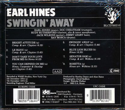 Earl Hines - Swingin' Away Music CD