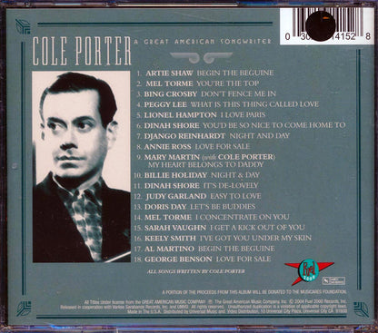 Artie Shaw, Bing Crosby, Peggy Lee, Etc. - Cole Porter: A Great American Songwriter (marked/ltd stock) Music CD