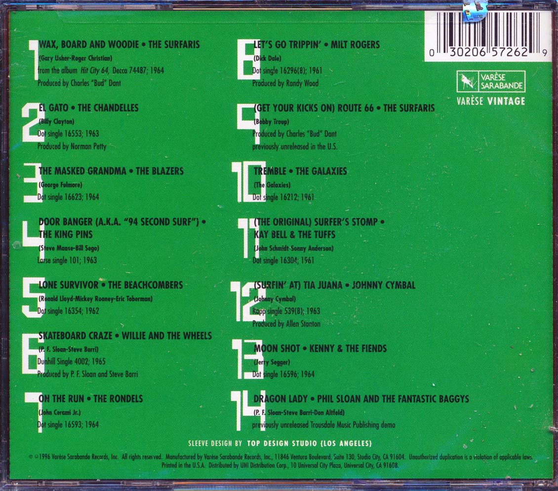Willie & The Wheels, The Blazers, The Rondels, The Surfaris, Etc. - Wax Board & Woodie: Surf & Hot Rod Songs (marked/ltd stock) Music CD
